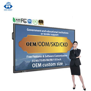 Zdq 65-110 इंच 20 बिंदु स्पर्श द्वारा शिक्षा और इंटरैक्टिव उपयोग के लिए एंड्रॉइड + विंडोज के साथ इंटरैक्टिव व्हाइटबोर्ड - Product Image 1