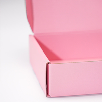 BAS quantité minimale de commande ondulé recyclable matériaux recyclés Logo rose emballage cadeau chaussures vêtements boîte papier postal Mailer éponge d'expédition