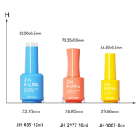 Set Kemasan Cairan Pewarna Kuku 8ml 10ml 15ml Desain Warna Berkualitas Tinggi Botol Kaca Cat Kuku