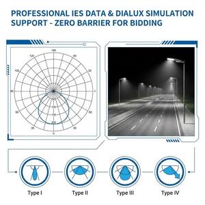 Lámpara de Calle LED Inteligente con Control Remoto, de Aluminio, NEMA IoT IP66 120W, para Exteriores, con Certificación CE RoHS, CRI70 - Product Image 4