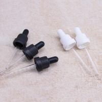 Bouchon compte-gouttes en verre 18 mm à prix réduit, accessoire de prélèvement précis pour huiles essentielles, sérums cosmétiques et réactifs de laboratoire