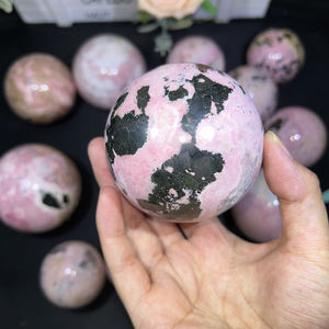 Vente chaude <span class=keywords><strong>Rodonite</strong></span> Boules Cristal Guérison Pérou Rhodonite Sphères Pour La Méditation - Product Image 5