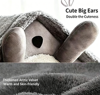 Nichoir pour chats et chiens, chaud pour l'hiver, quatre saisons, motif ours, utilisation en intérieur, amovible, lavable, lit et nid pour animaux de compagnie