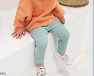 Leggings de Algodón para Bebés Niñas Otoño, Leggings Acanalados para Bebés Niños, Pantalones a Rayas para Niños, Pantalones Casuales para Niños - Product Image 6