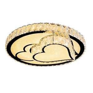 Luz con forma de corazón de amor, accesorios para sala de estar, luz de techo de cristal de lujo moderna - Product Image 6