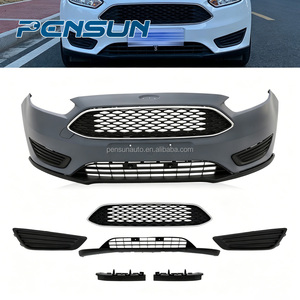 Fabricant de kits de carrosserie pour pare-chocs avant de voiture pour <span class=keywords><strong>Ford</strong></span> <span class=keywords><strong>Focus</strong></span> 2015-2018 avec pare-chocs avant, calandre et cache de feux antibrouillard - Product Image 1