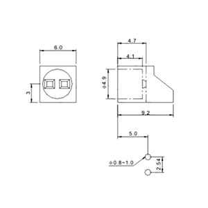 Bonne vente Led Spacer Holder Pcb Standoff Support 5x19 90 degrés 429mm Nylon Plastique Caoutchouc <span class=keywords><strong>90c</strong></span> 2 broches - Product Image 6