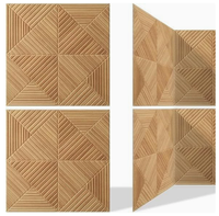 Panneau Acoustique en Fibre de Polyester à Grain de Bois Imprimé UV, Matériau de Décoration de Bureau, Panneau Acoustique en PVC
