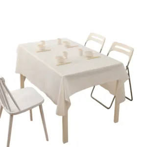 White Tablecloth Waterproof Tablecloth Disposable Table Cloth Dining Table Cover degradable material for