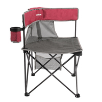 Fauteuils d'extérieur pliants portables pour le camping, chaises rembourrées avec structure en acier, chaises de plage, capacité 300 livres