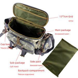 Bolsa de Pesca para Exteriores, Bolsa de Hombro para Aparejos de Pesca, Bolsa para Señuelos de Pesca - Product Image 3