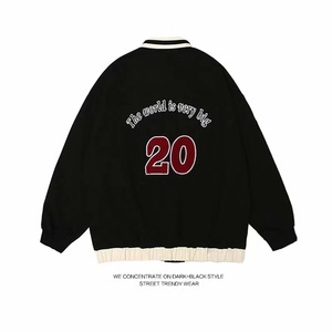 Chaqueta Universitaria de Béisbol Holgada de Estilo Casual Americano para <span class=keywords><strong>Hombre</strong></span> y Mujer, <span class=keywords><strong>Primavera</strong></span>-Otoño <span class=keywords><strong>2021</strong></span>, con Capucha y Tela Personalizada - Product Image 5