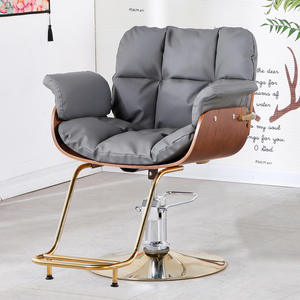 Venta caliente de Kisen, muebles de salón de belleza y peluquería de lujo y silla de barbero de peluquería de acero inoxidable para <span class=keywords><strong>mujer</strong></span> de barbería - Product Image 4
