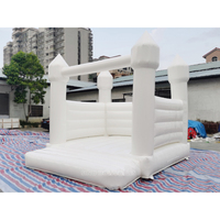 Château gonflable modèle N pour enfants 3x4m, tout blanc, pour fêtes de mariage, certifié EN14960