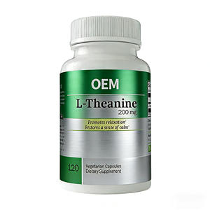 Etiqueta privada Relajación vegana Sueño y calma Pastillas de apoyo Suplemento Alivio del estrés Soporte Estado de ánimo <span class=keywords><strong>L</strong></span>-teanina Cápsulas - Product Image 1