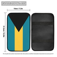 Protecteur d'accoudoir de voiture léger et fin, imprimé avec le drapeau des Bahamas, tapis d'accoudoir universel pour la décoration de voiture