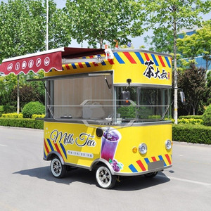 Usine Fast Food Truck 3 Wheeler Piaggio Tricycle alimentaire électrique Tuk Chariot à vendre - Product Image 4