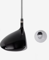 Driver de golf forgé pour droitier avec manche en acier inoxydable usiné CNC et poignée en caoutchouc