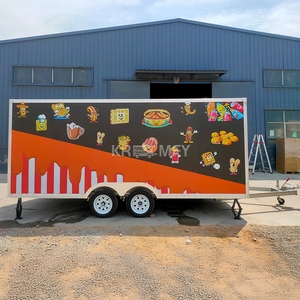 Remorques à café CE entièrement équipées, remorquables, en fibre de verre, camion mobile pour glaces et en-cas avec cuisine complète - Product Image 4