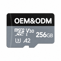 Carte mémoire 256 Go Mini pour carte TF U3 A2 V30 Carte mémoire personnalisable pour casque de réalité virtuelle et caméra sous-marine