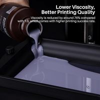 Résine photopolymère grise lavable à l'eau ELEGOO pour imprimante 3D 2.0 405nm UV-C, faible viscosité, haute résistance, 2,2 kg, compatible