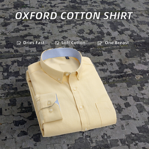 Camisa de Vestir Italiana ODM de Primavera para Hombre, de Algodón de Alta Calidad, de Manga Larga, Transpirable, de Secado Rápido, Estilo Oxford, Cuello Solapa, para Negocios o Casual - Product Image 2