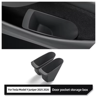 Boîte de rangement pour porte avant de voiture, accessoires intérieurs pour Tesla Model Y Juniper YL 2025, poubelle de voiture, bac de rangement pour déchets