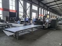 Machine de découpe laser à fibres alimentée par bobine 1345, découpeuse laser pour métaux laminés avec système de débobinage et de nivellement pour une production continue