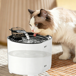 Fuente para Gatos Transparente, Sólida, Recargable, Portátil, Impermeable, <span class=keywords><strong>de</strong></span> Lujo, <span class=keywords><strong>de</strong></span> 2.2L, Completamente Mejorada, con Dispensador Automático - Product Image 6