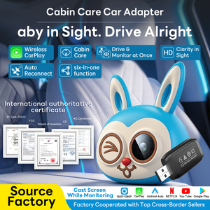 Adattatore Wireless CarPlay, Monitor per Bambini 6 in 1, Telecamera Auto Galleggiante, Portatile, Nuovo, Veloce, Garanzia 1 Anno - Product Image 2
