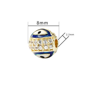 8 मिमी आंखों के आकार के मोती सोने के टुकड़े टुकड़े टुकड़े टुकड़े टुकड़े टुकड़े टुकड़े टुकड़े टुकड़े टुकड़े टुकड़े टुकड़े टुकड़े टुकड़े - Product Image 2