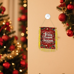 Mini-drapeaux de Noël pour voiture, à suspendre à la fenêtre avec ventouse - Product Image 2