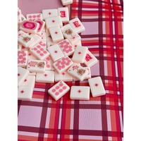 Luxuriöses Wild Mare Desert Rose Mahjong-Set mit 160 Steinen, handgefertigt aus Acryl, Designer-Kollektion für festliche Schachspiele