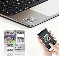 Étiquettes holographiques personnalisées anti-contrefaçon avec motif inviolable, autocollants de sécurité VOID authentiques et sécurisés