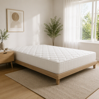 Matelas à ressorts ensachés de haute qualité, matelas de chambre sur mesure, matelas compressé enroulable pour la maison et l'hôtel