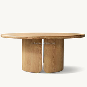 Venta directa de fábrica Muebles modernos Diseños de alta calidad Mesa redonda de estilo premium simple de madera - Product Image 1