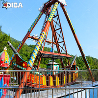 Manèges de fête foraine, attractions de parc d'attractions, bateaux vikings et pirates en fibre de verre pour enfants, à vendre
