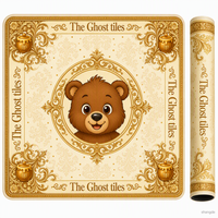 Tapete de Juego Cuadrado Enrollable con Base de Goma Antideslizante, Cubierta para Mesa, para Juegos Familiares en Interiores y Exteriores, Tapete de Mahjong de Lujo