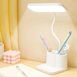 Lampe de table rechargeable par USB, lampe de chevet <span class=keywords><strong>LED</strong></span> pour chambre à coucher, dortoir, protection des yeux, 3 niveaux de luminosité réglables, lampe de bureau tactile - Product Image 4
