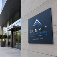 Panneau composite en aluminium avec logo personnalisé, impression UV, durable, panneau ACM Dibond, signalétique commerciale