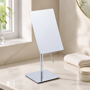 Specchio LED Intelligente <span class=keywords><strong>di</strong></span> Lusso Moderno con Cornice in Acciaio, Rettangolare, Antiappannamento, Touch Screen, Accessorio da Bagno - Product Image 2