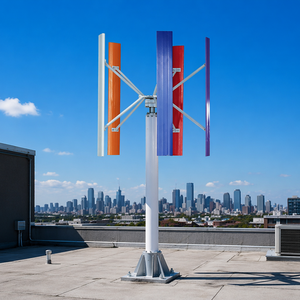 Prix de gros usine Générateur éolien vertical 100 kW à axe vertical, hauteur 11 m, diamètre de rotor 9,5 m pour usage domestique - Product Image 4