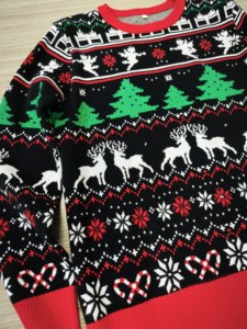 Custom Fashion <strong>Christmas</strong> Sweaters Knitted Cotton Sweater Ugly Sweater <strong>Christmas</strong> Knit Pullover <strong>Jumper</strong> <strong>With</strong> Led <strong>Light</strong> - Product Image 4