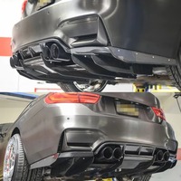 Diffuseur de pare-chocs arrière pour BMW E92 E93 M3, ailerons de pare-chocs arrière, garniture en fibre de carbone, 2009 - 2013