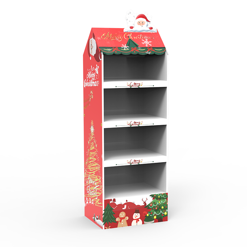 Apache Light-Duty Customizable Double-Sided PVC Display Rack for Christmas Food and Snacks Layer Board for Supermarkets — view 1