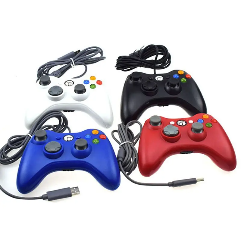 Controlador con cable USB de alta calidad Controlador con cable Gamepad Joystick Game Pad para Xbox360 Controlador de juego con cable para PC