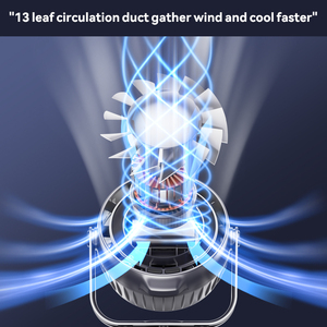 Ventilador de Mesa Portátil Recargable Kadonio con Batería de 4000mAh, Enfriador de Aire, Pantalla LED Digital, Mini Ventilador de Escritorio Ajustable - Product Image 3