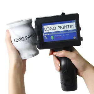 Fabric T-Shirt Cardboard Cup Inkjet Mini Hand Held Logo Portable Printer