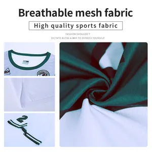 Venda por atacado de uniformes de basquete com estampa bordada por sublimação completa, camisa respirável de secagem rápida unissex personalizada