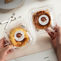 Scatole in PET con Chiusura a Scatto, Trasparenti, per Alimenti, con Coperchio a Cerniera, Varie Misure, per Noci, Frutta Secca, Datteri, Dolciumi, Caramelle